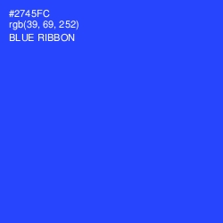 #2745FC - Blue Ribbon Color Image